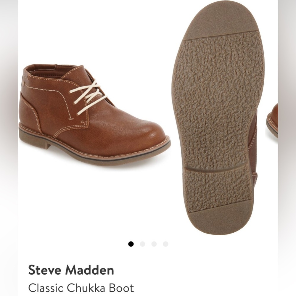 Steve Madden Brown Kids Chukka Boot